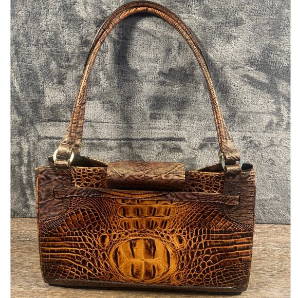 Super Rare Brahmin XL Bevin Cognac Rio Vintage 25th Anniversary Leather Bag - Picture 2 of 16